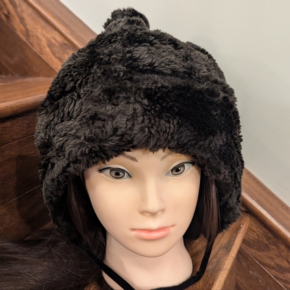 April Cornell Faux Fur & velvet Vintage Hat - Picture 3 of 11